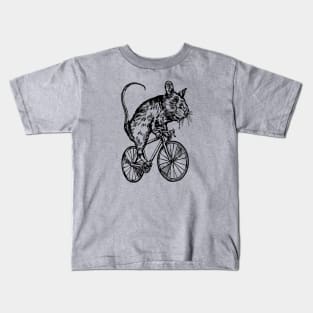 SEEMBO Mouse Cycling Bicycle Cyclist Bicycling Biking Bike Kids T-Shirt
